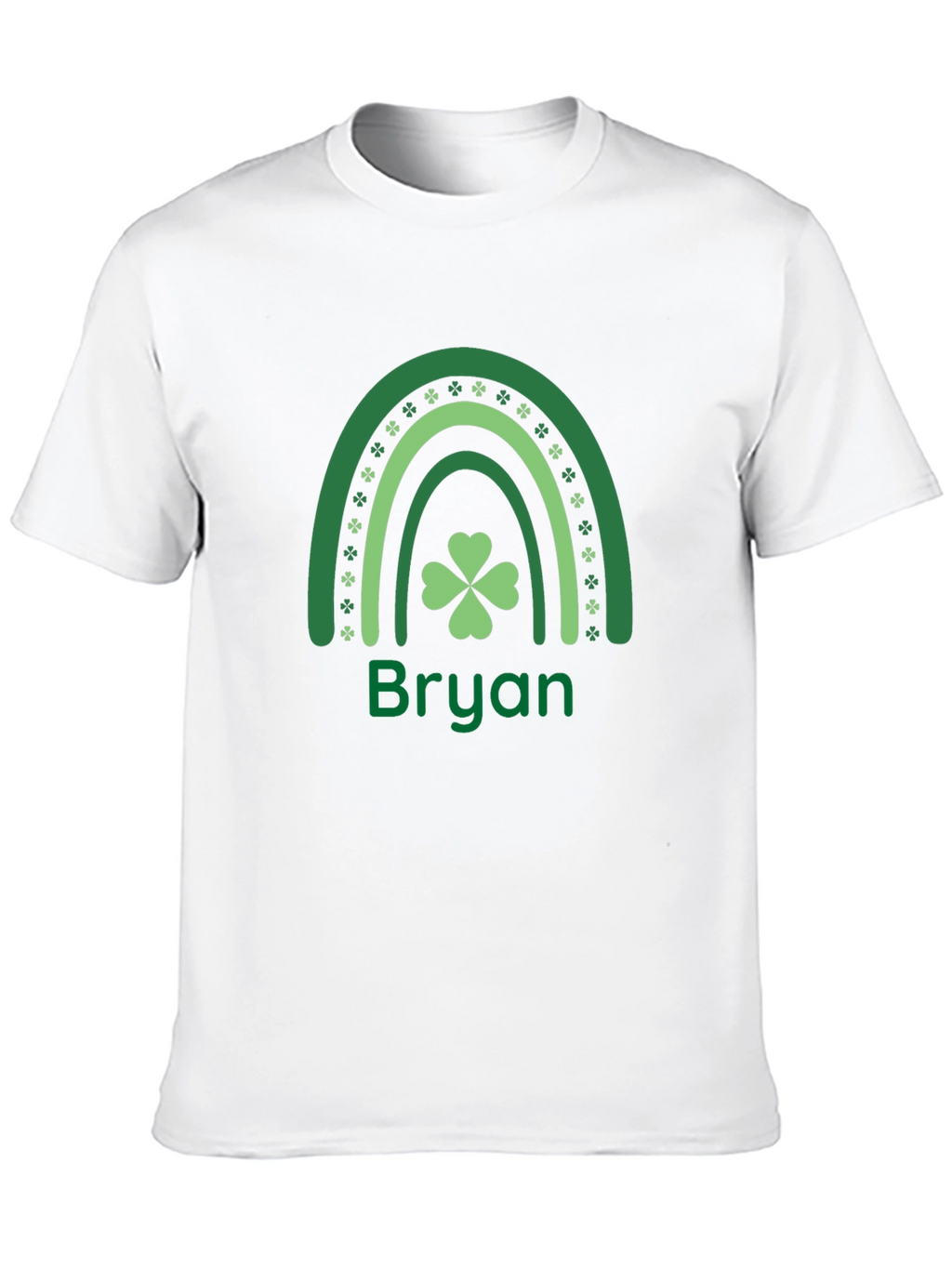 St. Patricks Day Bryan Rainbow Shamrock T-Shirt