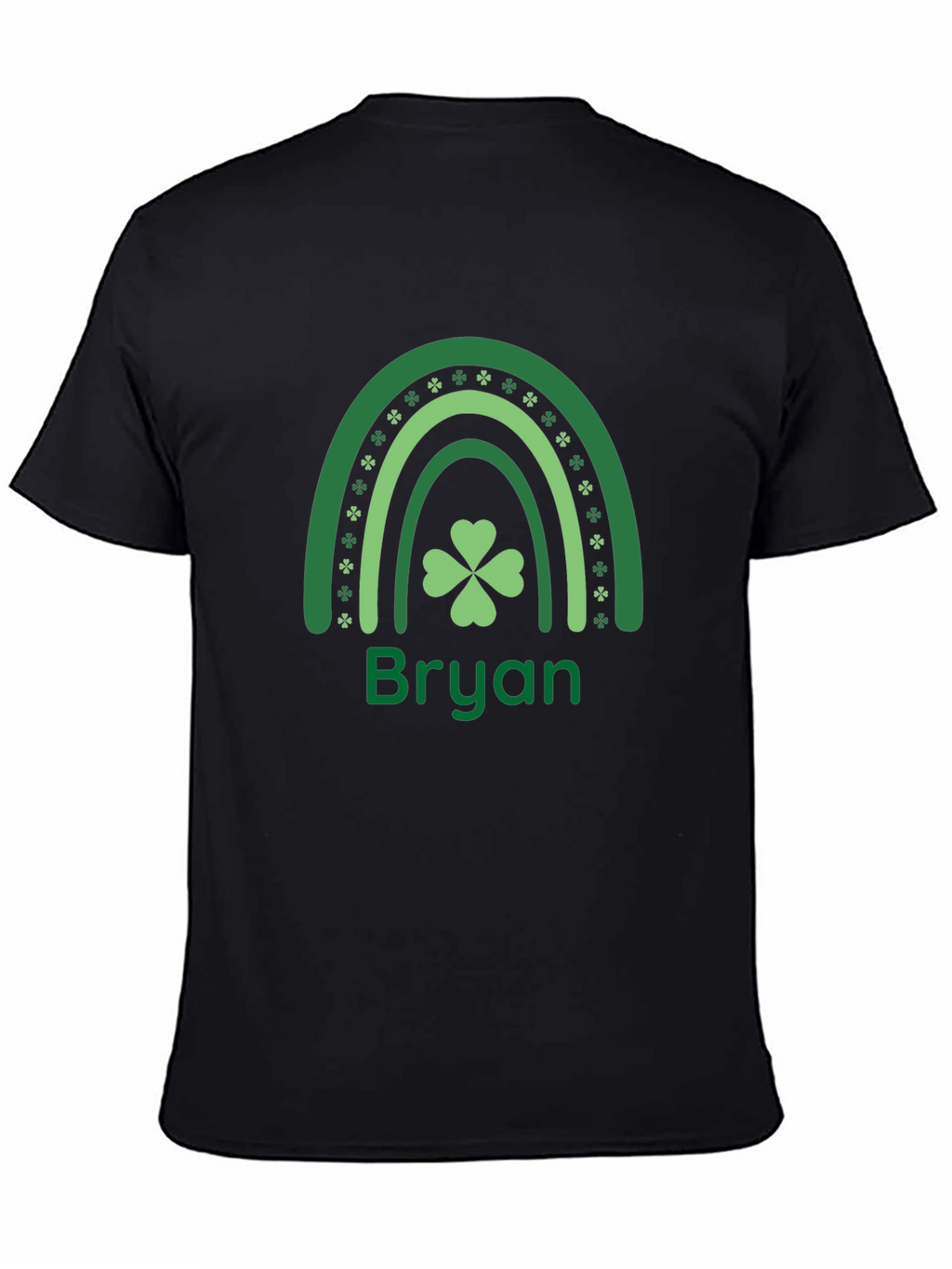 St. Patricks Day Bryan Rainbow Shamrock T-Shirt