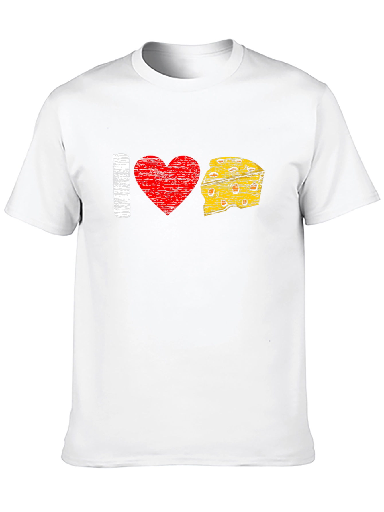I Love Cheese T-Shirt - Graphic Tee for Cheese Lovers