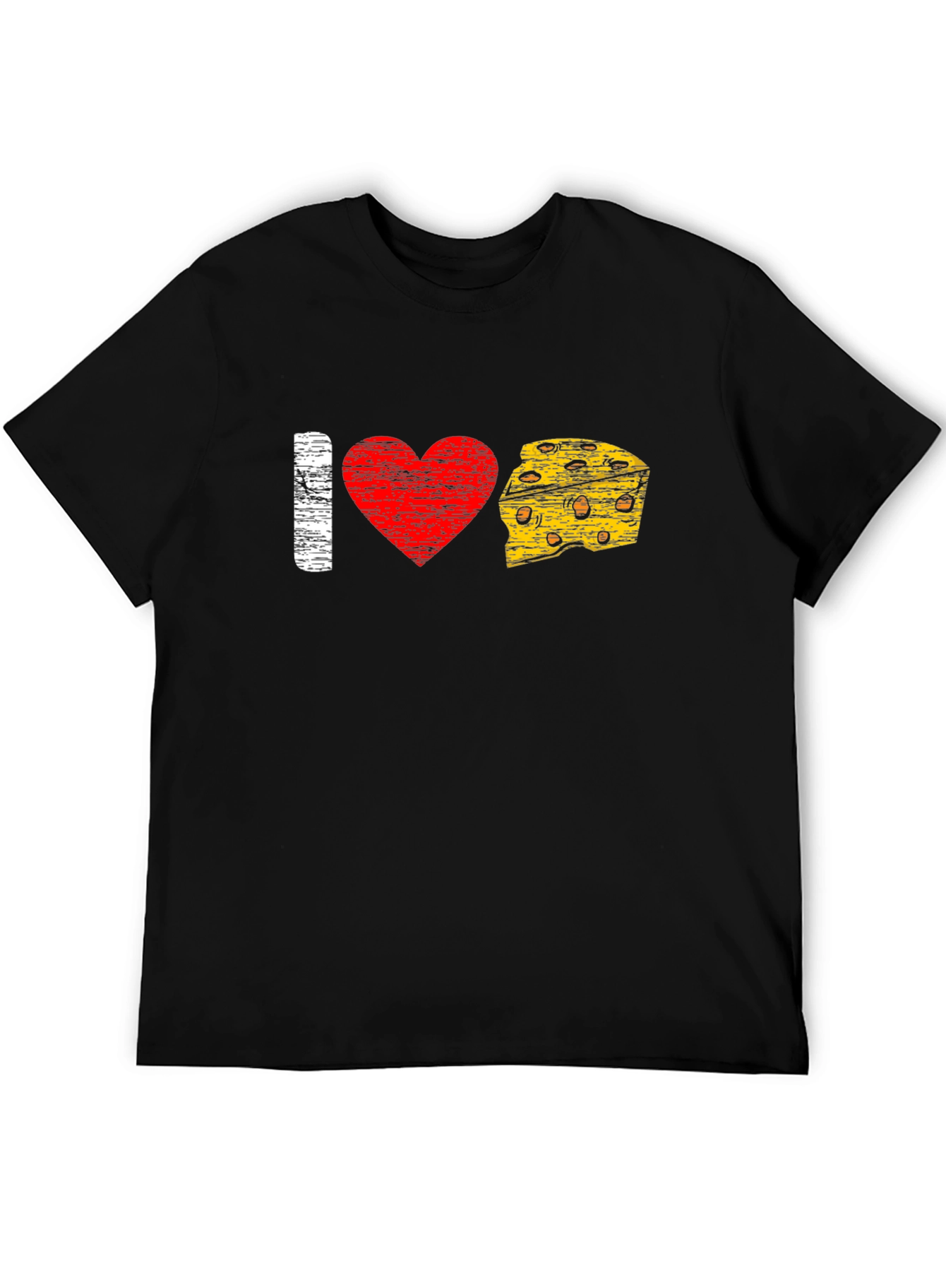 I Love Cheese T-Shirt - Graphic Tee for Cheese Lovers