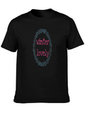 Winter Lovely Black T-Shirt
