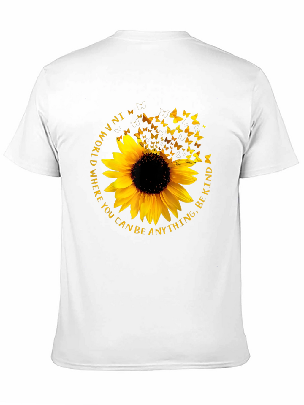 Sunflower Butterfly Be Kind T-Shirt