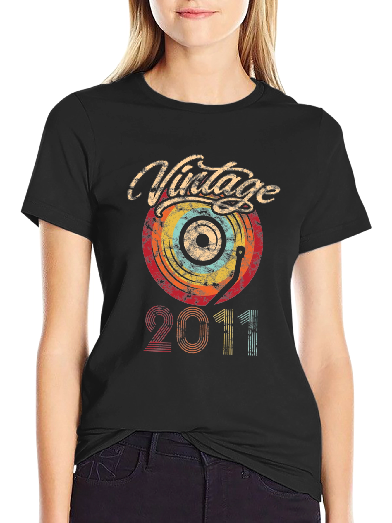 Vintage 2011 Record Graphic Tee