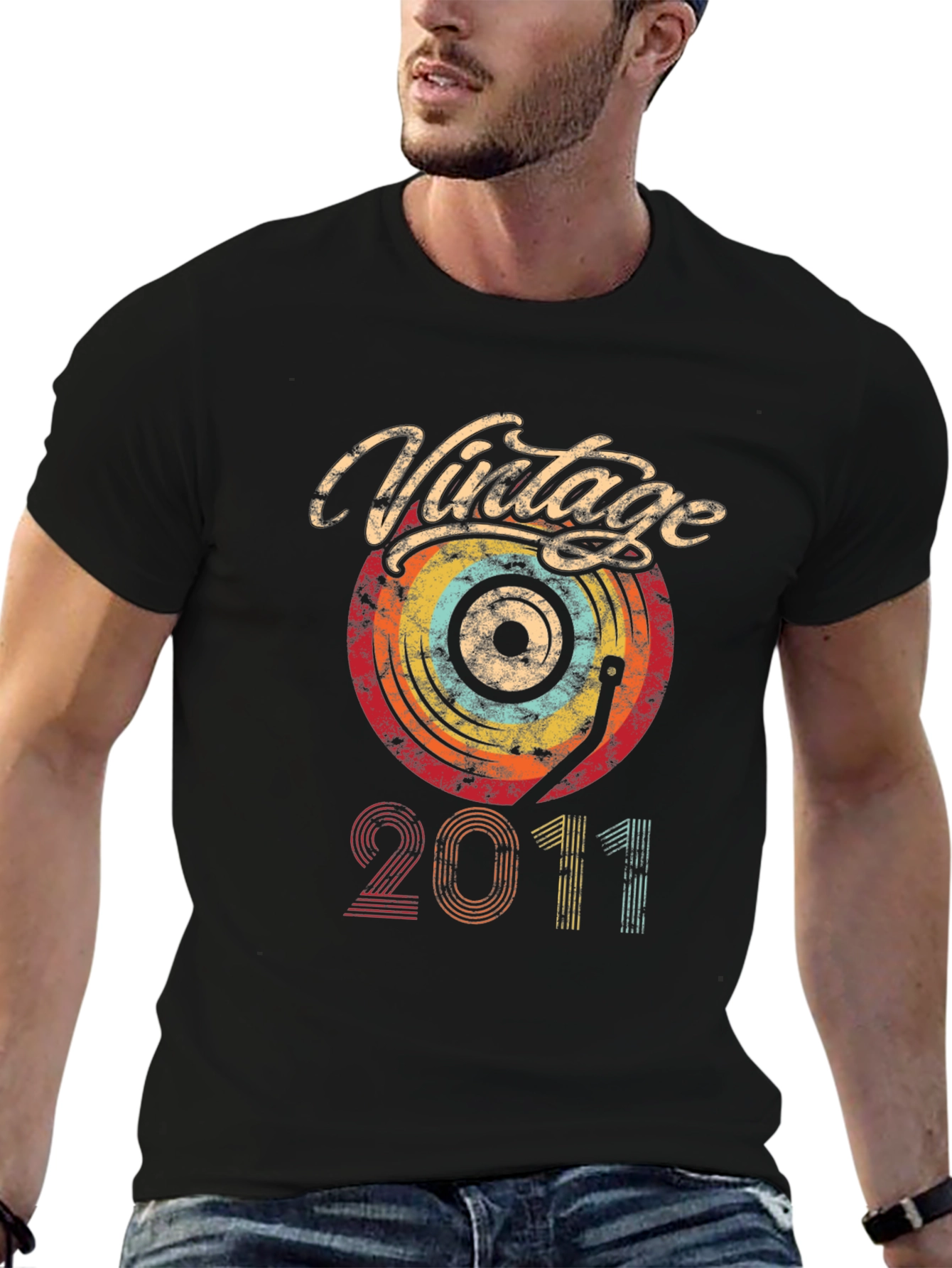 Vintage 2011 Record Graphic Tee