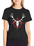 Deer Skull Target Graphic Tee - Hunting Apparel