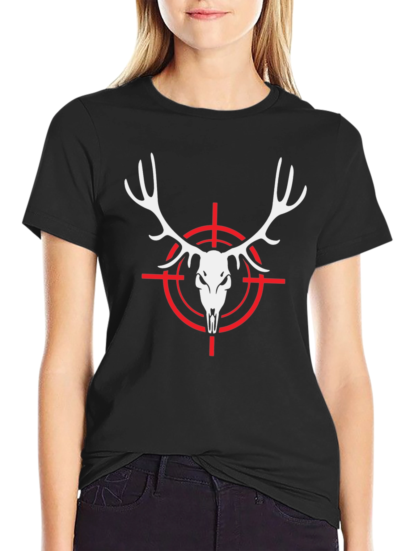 Deer Skull Target Graphic Tee - Hunting Apparel