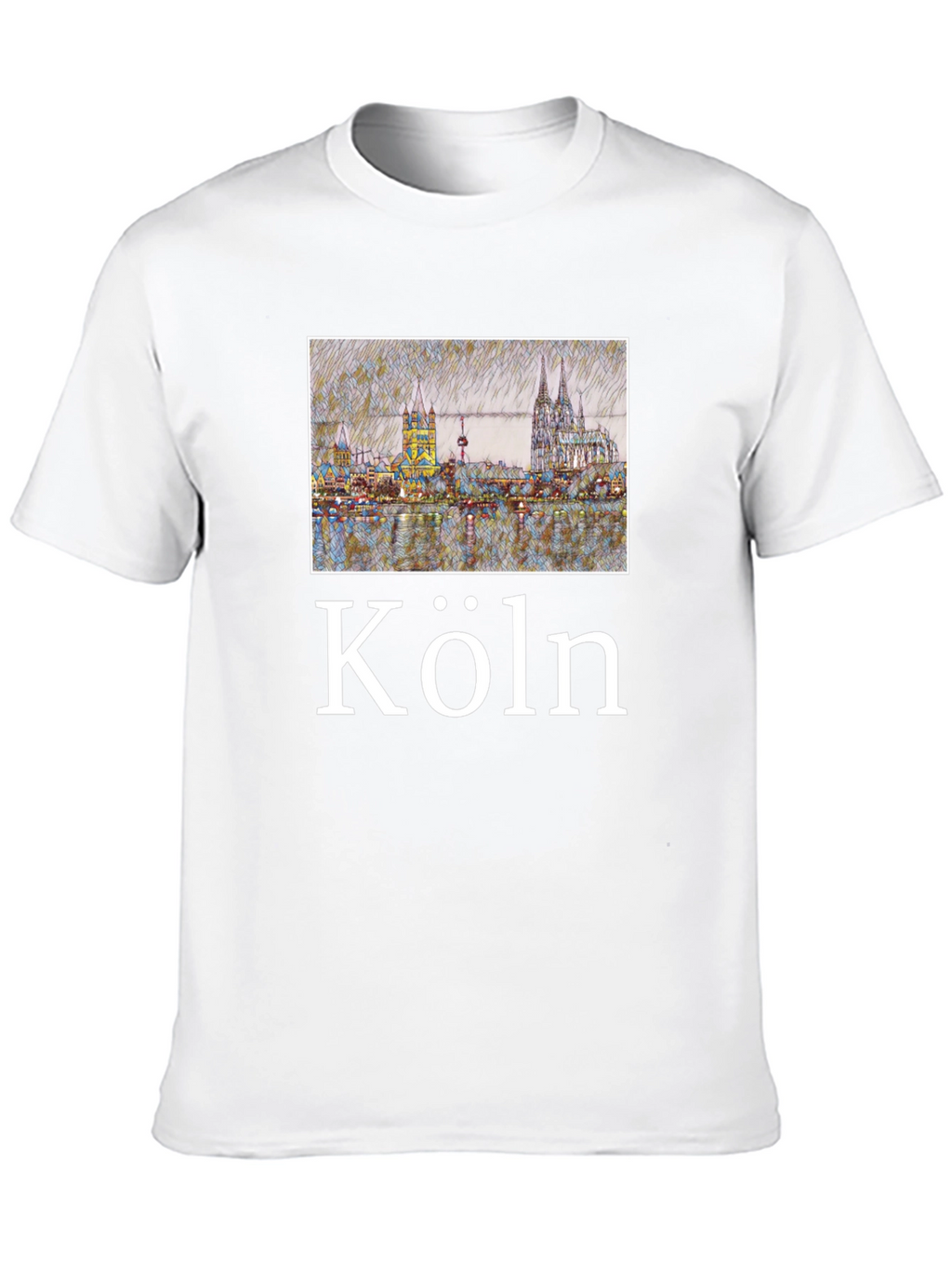 Köln Skyline Black T-Shirt