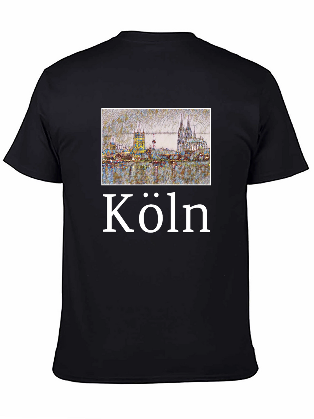 Köln Skyline Black T-Shirt