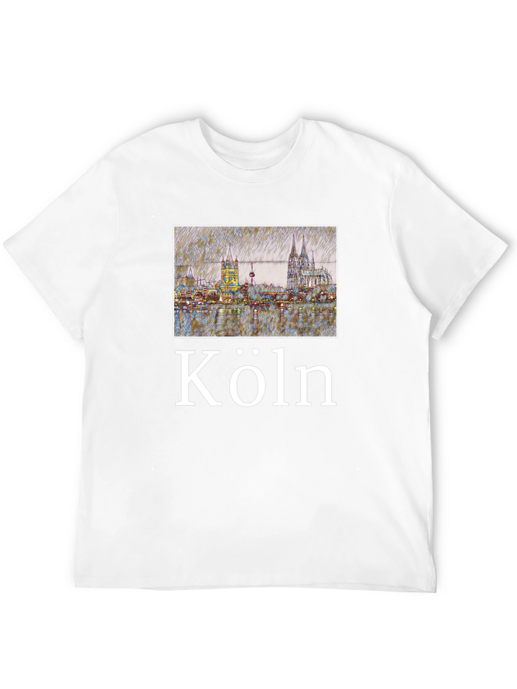 Köln Skyline Black T-Shirt