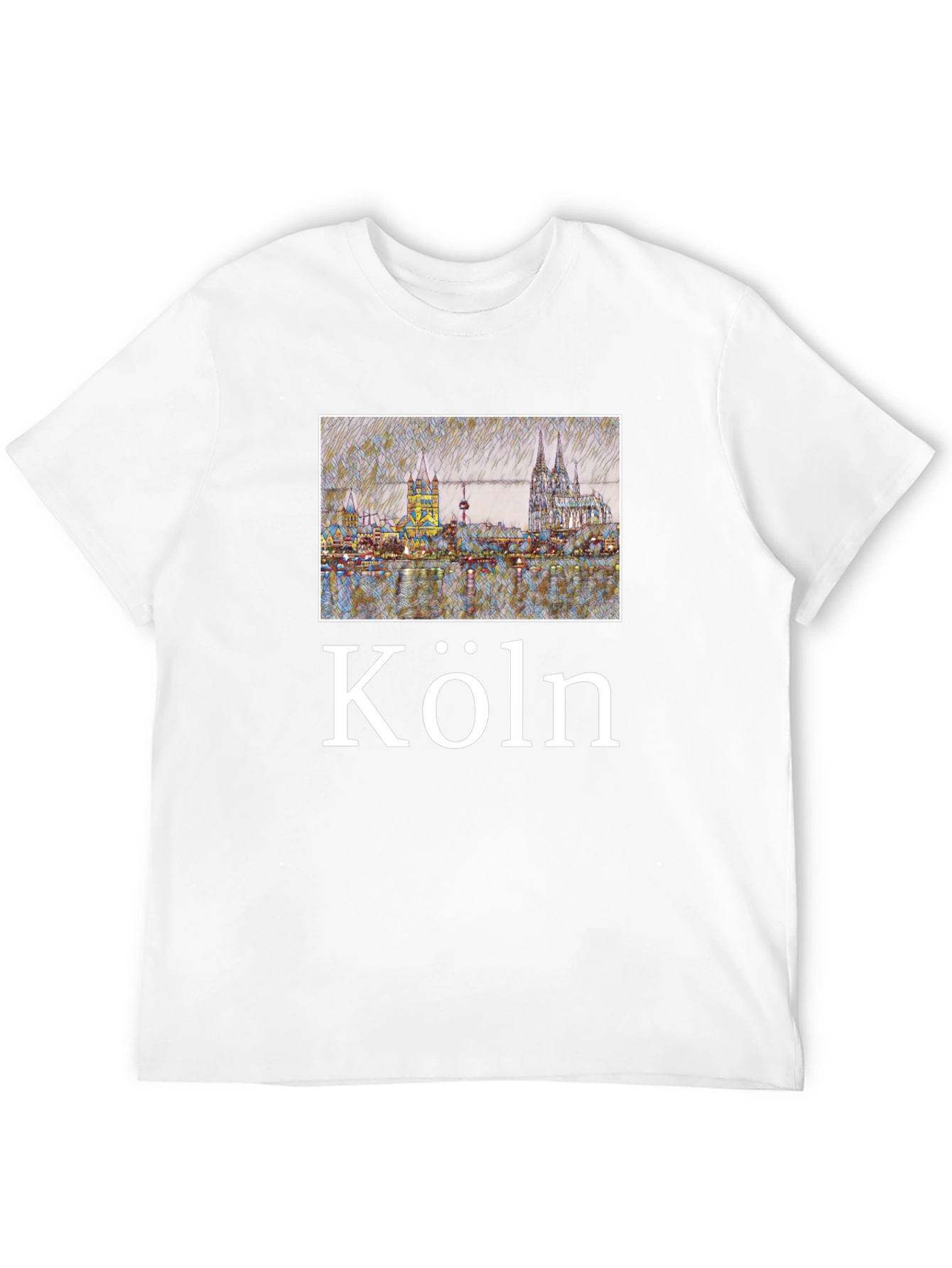 Köln Skyline Black T-Shirt