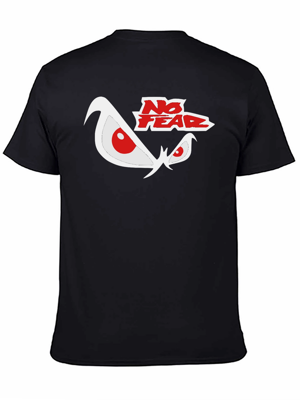 No Fear Graphic Print Black T-Shirt