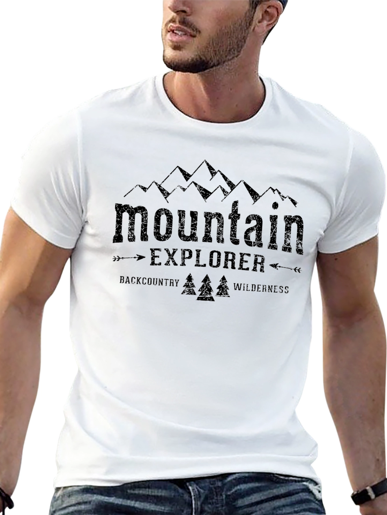 Mountain Explorer Graphic Tee - Backcountry Wilderness Shirt