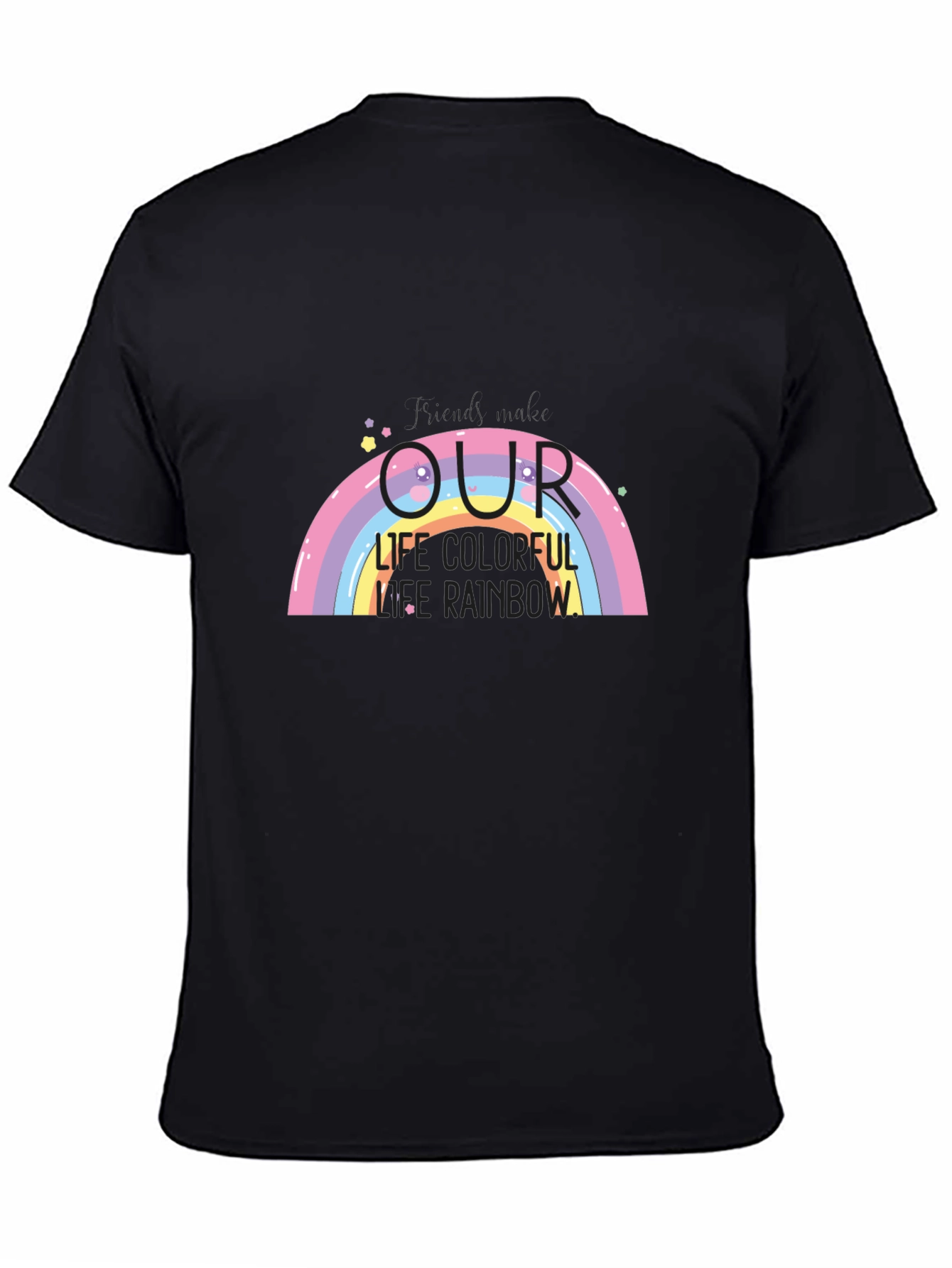 Rainbow Life Colorful Graphic T-Shirt