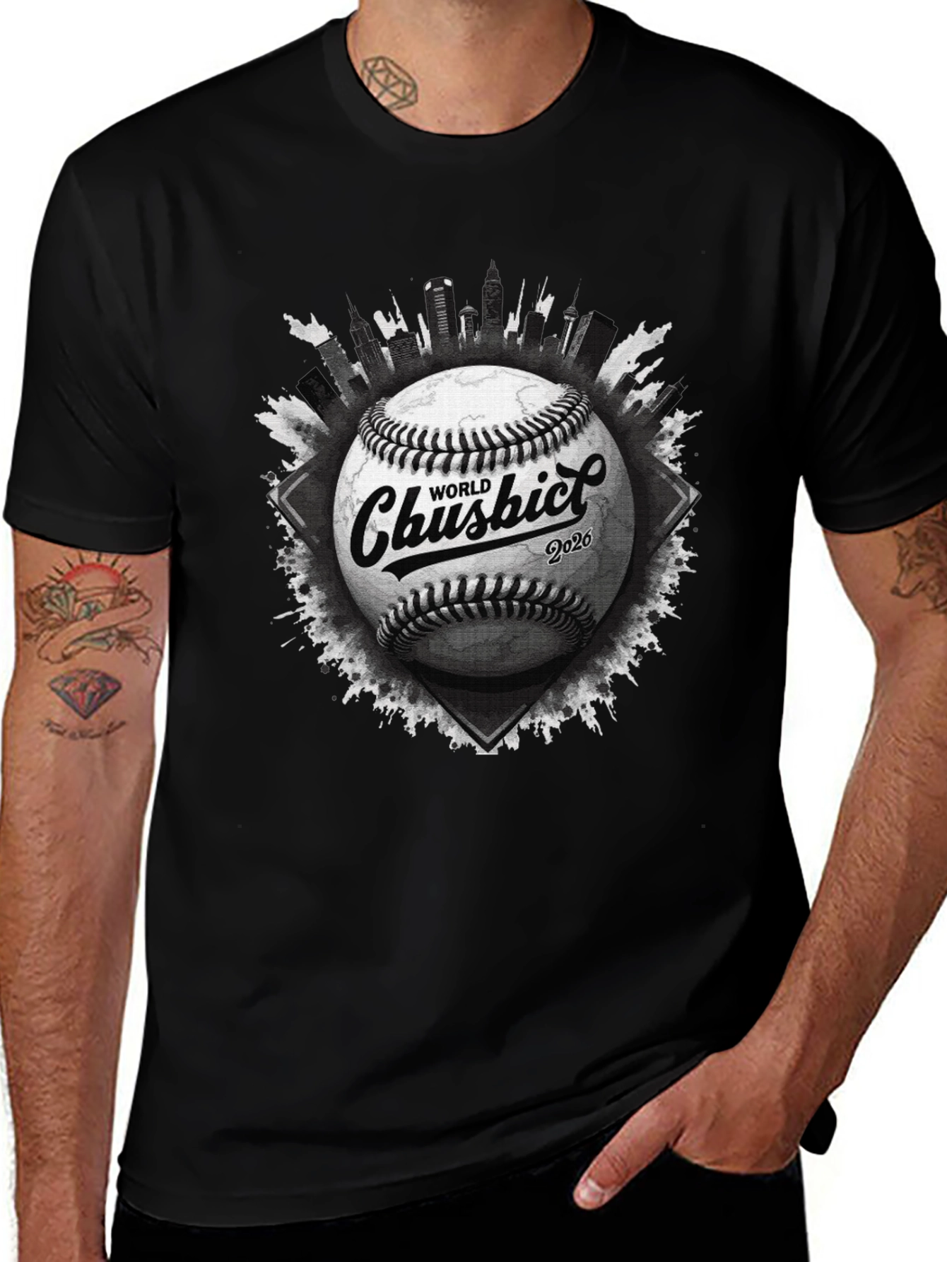 World Chushict 2026 Baseball T-Shirt