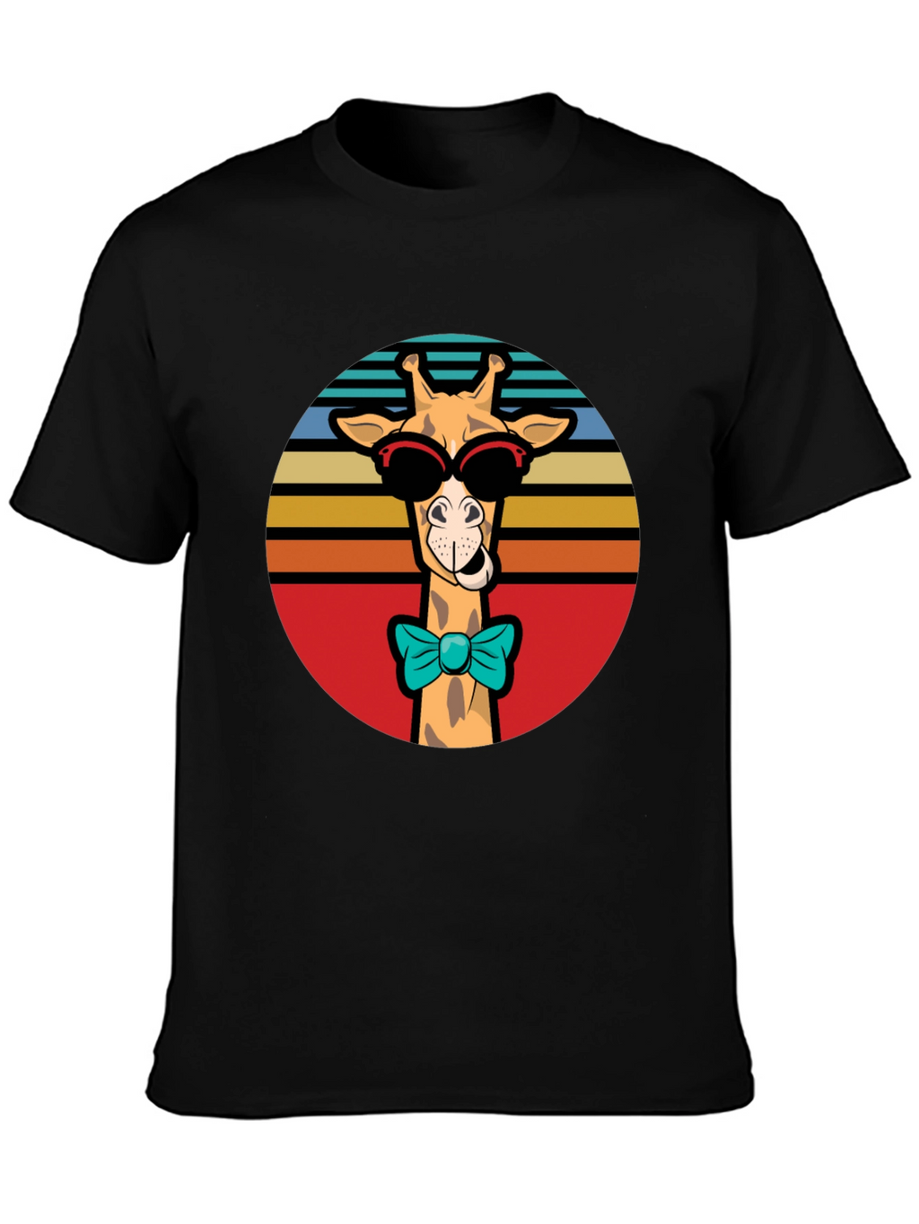 Cool Giraffe T-Shirt - Retro Style