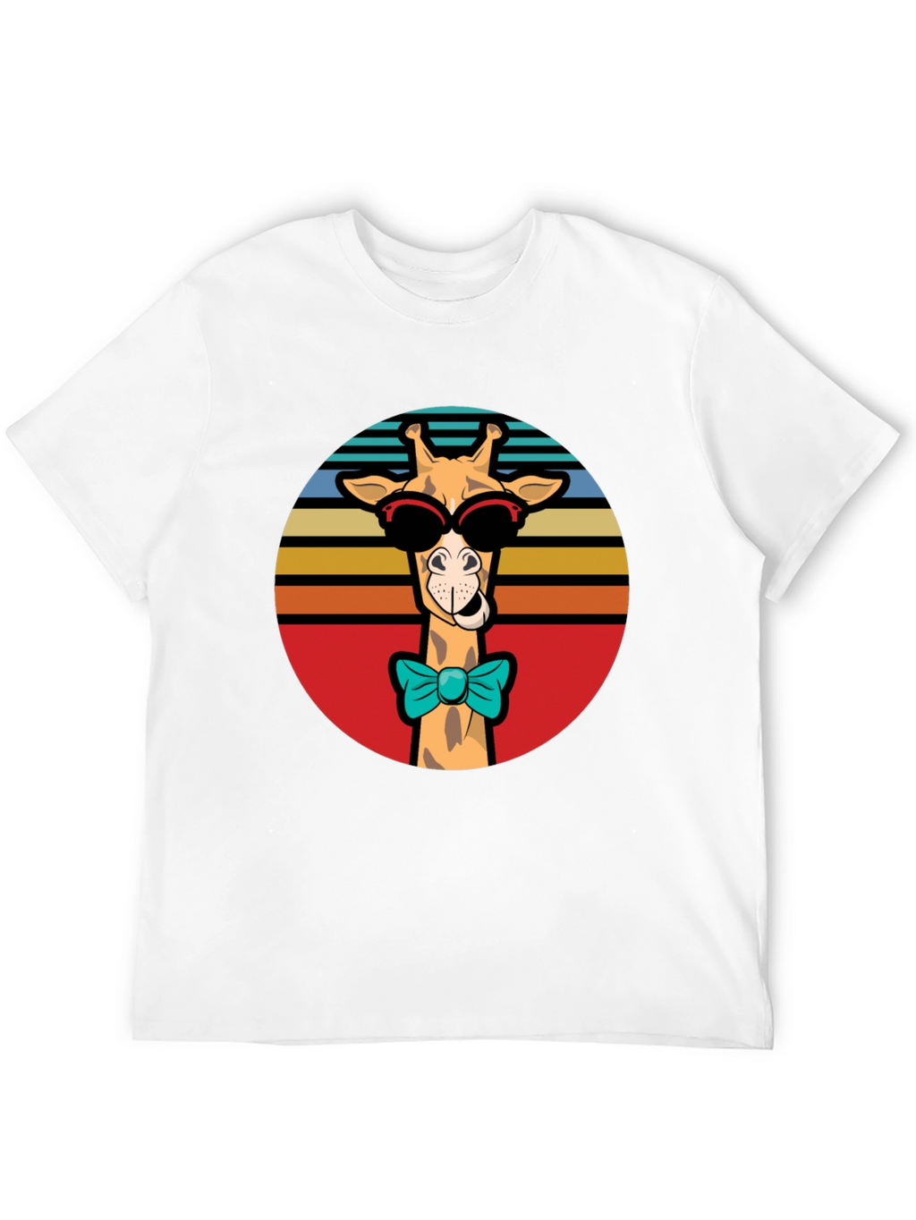 Cool Giraffe T-Shirt - Retro Style