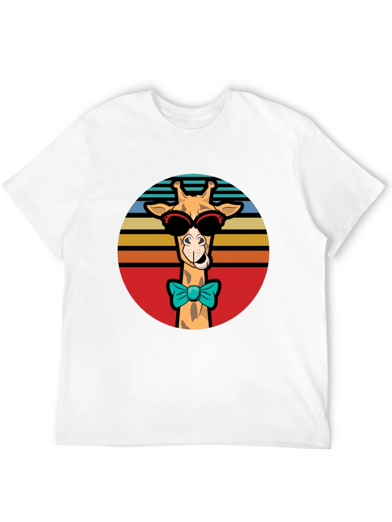 Cool Giraffe T-Shirt - Retro Style