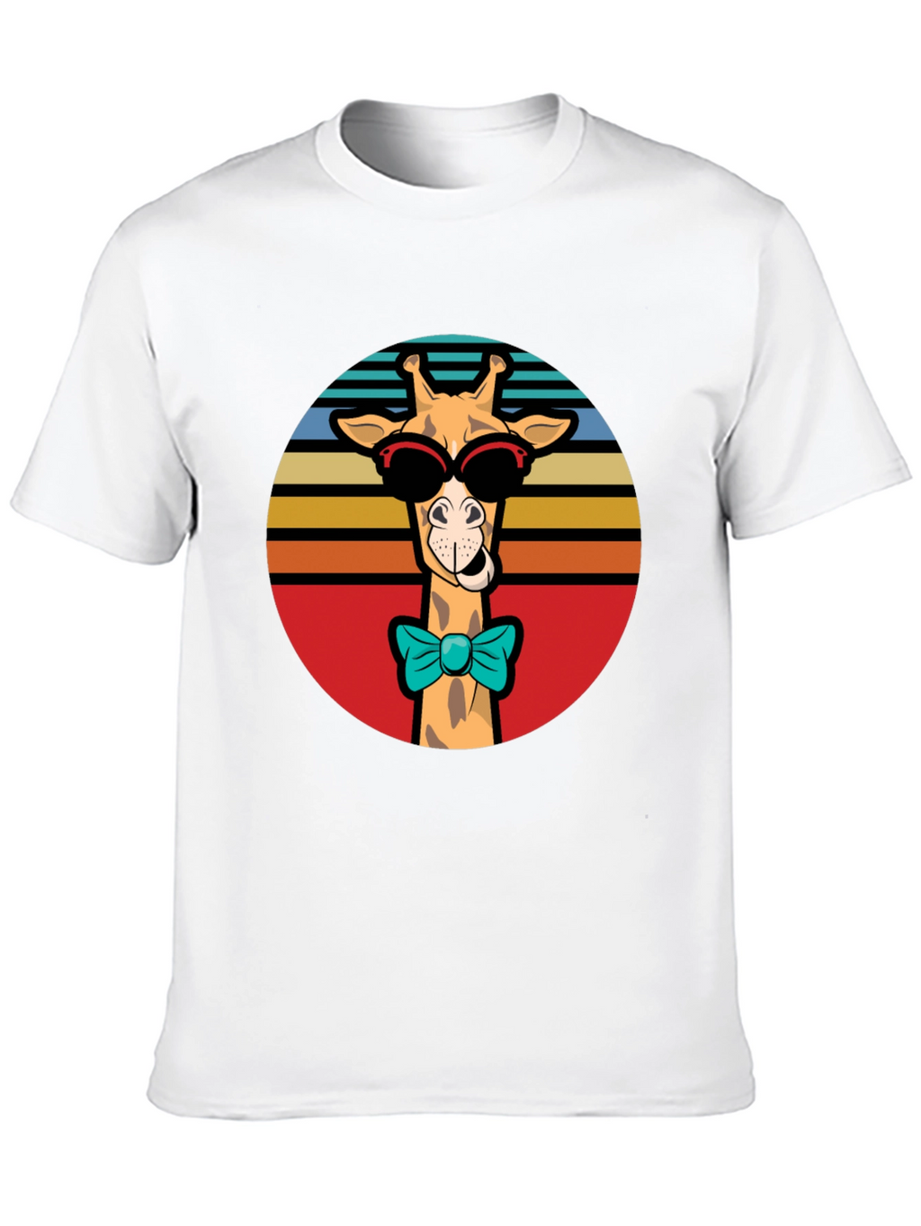 Cool Giraffe T-Shirt - Retro Style