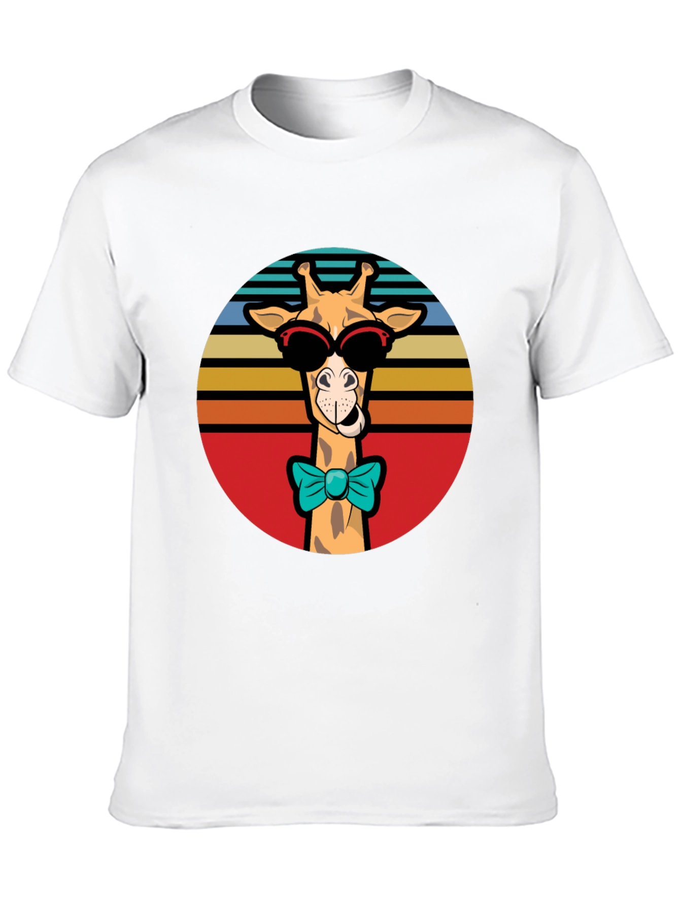 Cool Giraffe T-Shirt - Retro Style