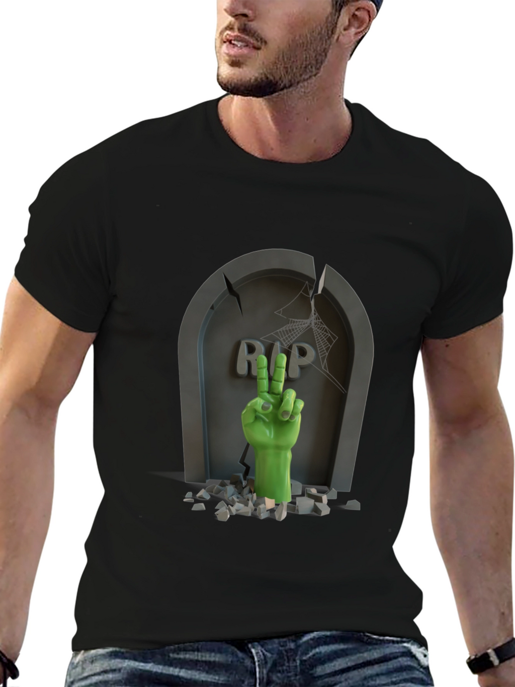 Zombie Hand RIP Tombstone T-Shirt