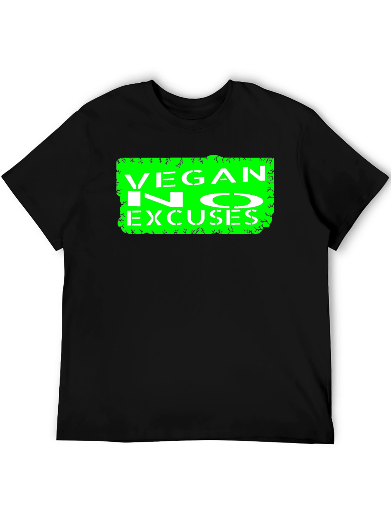 Vegan No Excuses Graphic Tee - Black