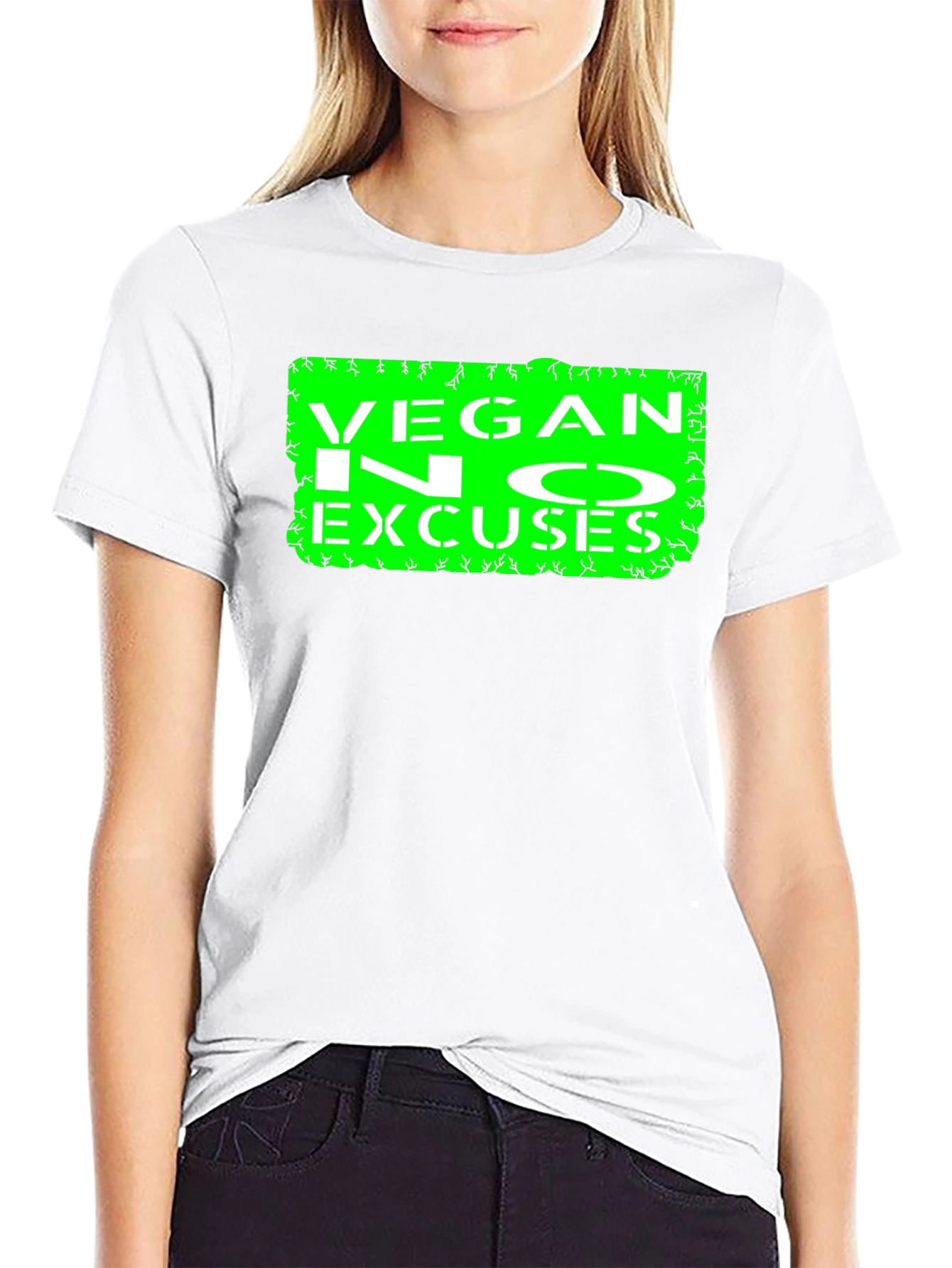 Vegan No Excuses Graphic Tee - Black