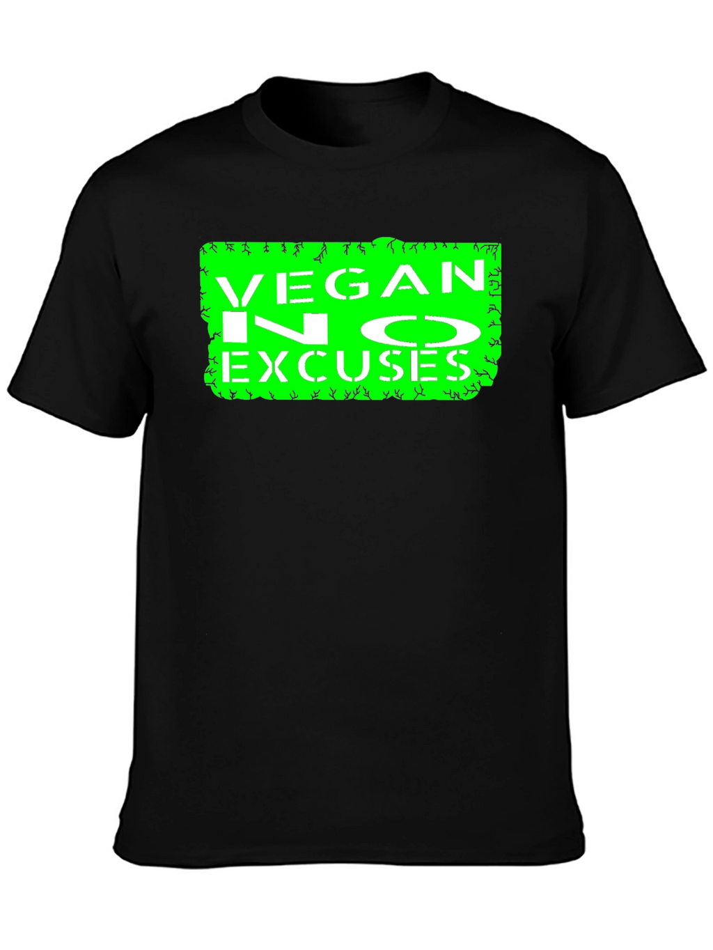 Vegan No Excuses Graphic Tee - Black