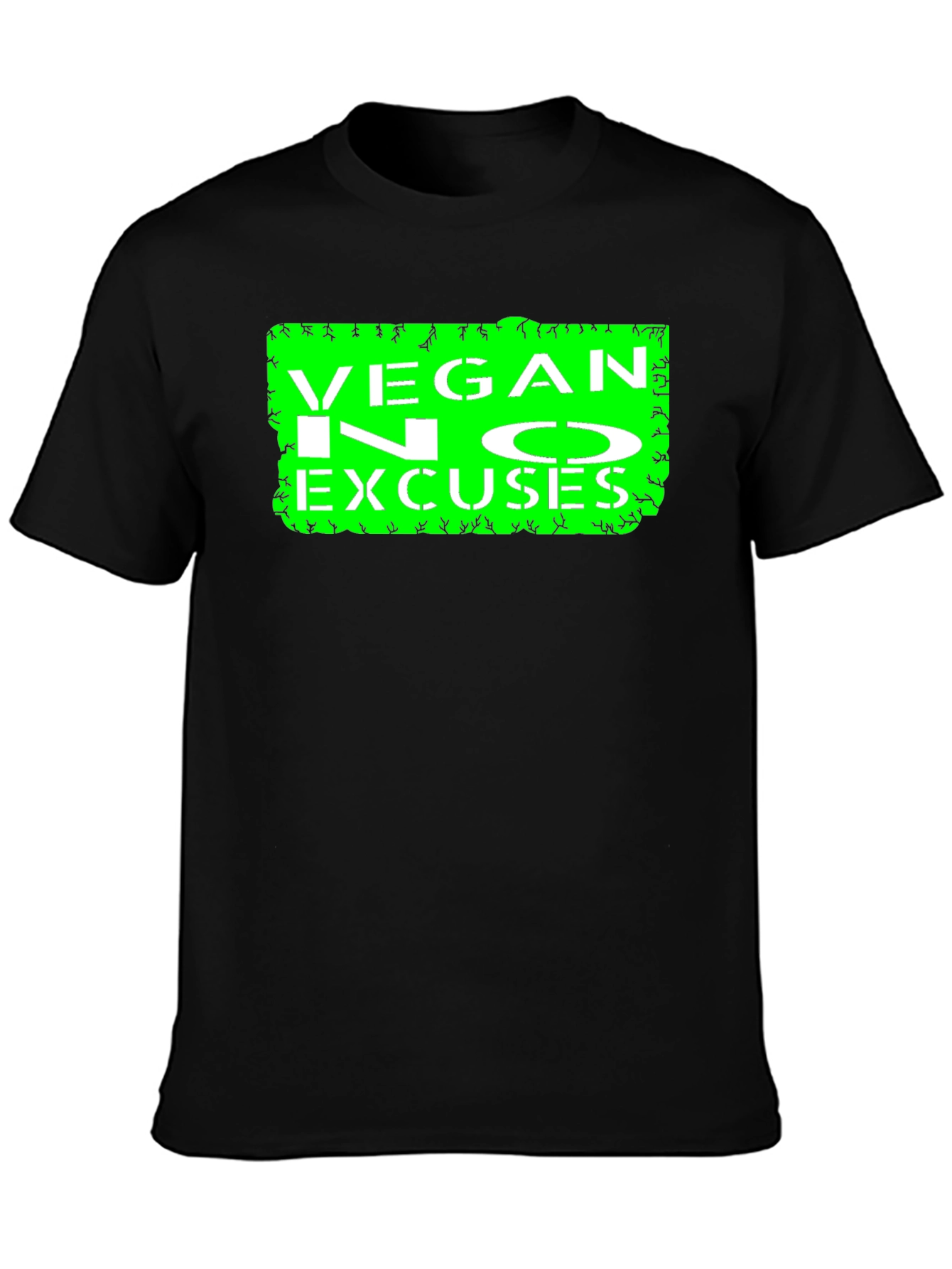 Vegan No Excuses Graphic Tee - Black