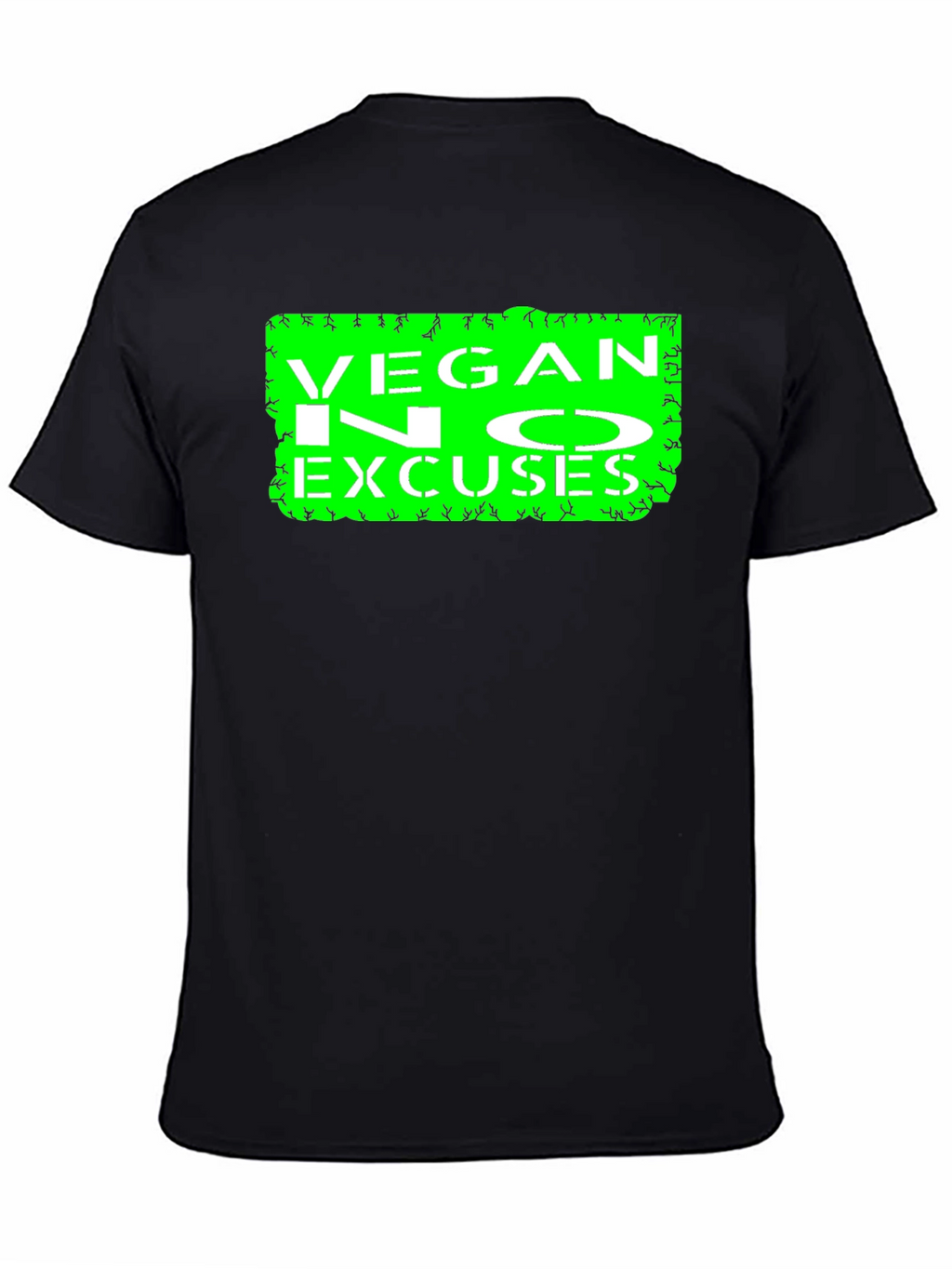 Vegan No Excuses Graphic Tee - Black