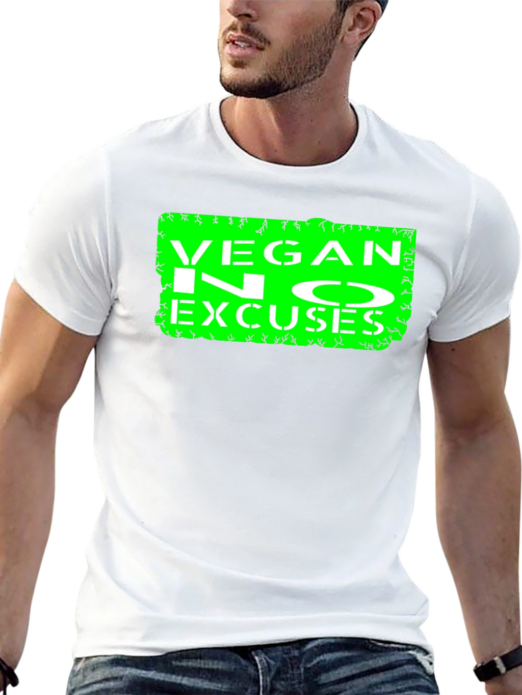 Vegan No Excuses Graphic Tee - Black