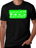 Vegan No Excuses Graphic Tee - Black