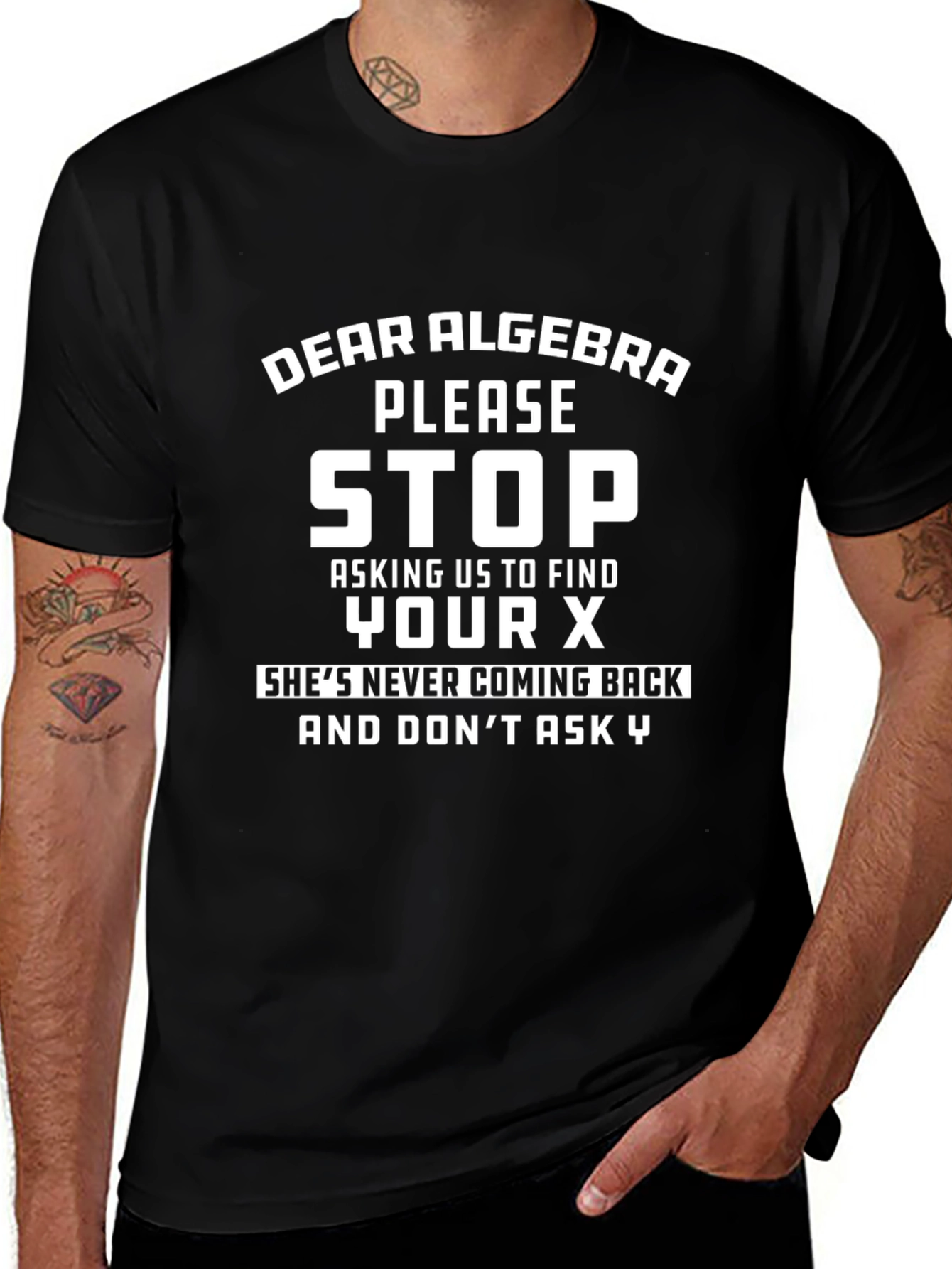 Dear Algebra Graphic Tee - Funny Math T-Shirt