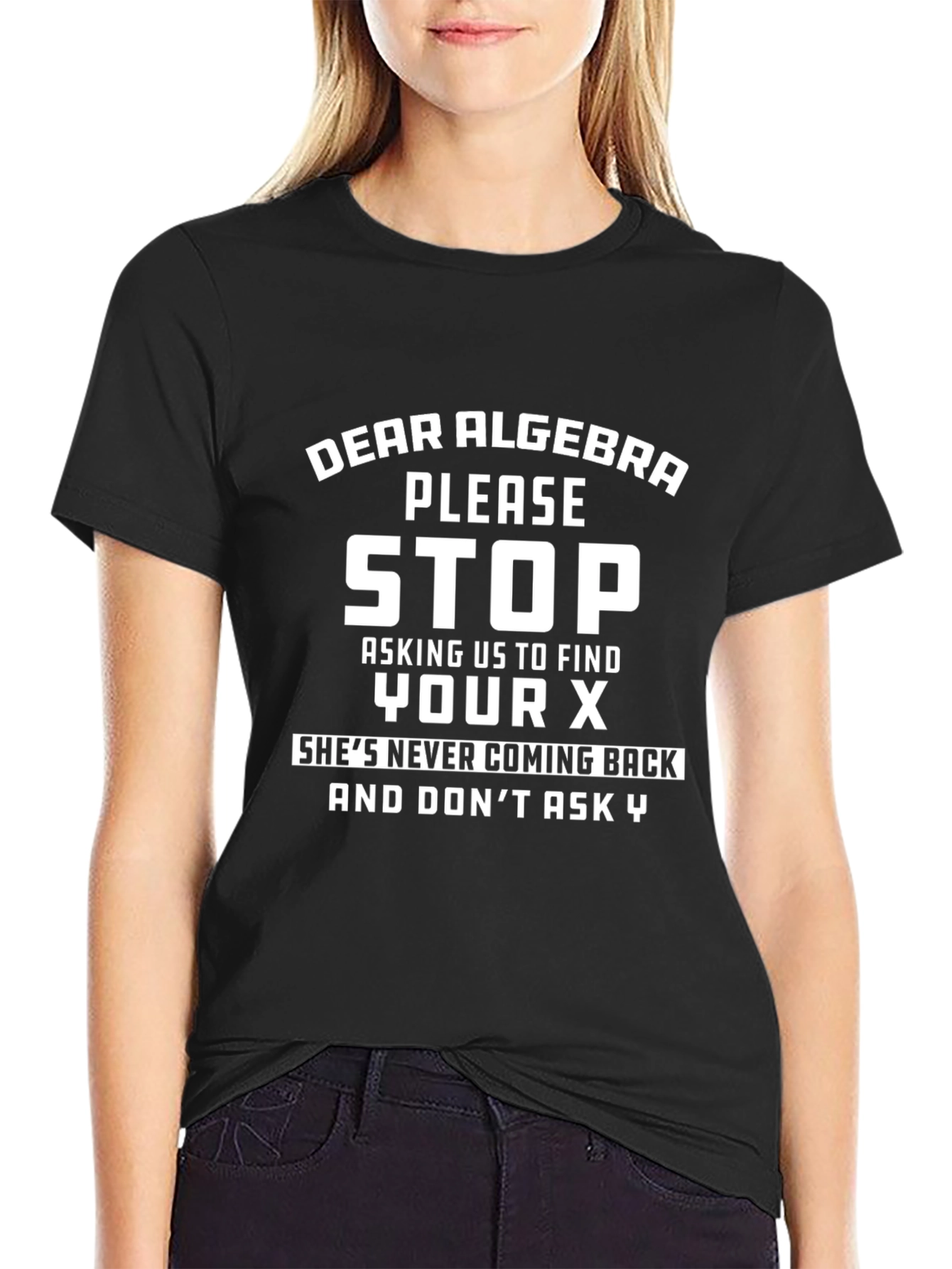 Dear Algebra Graphic Tee - Funny Math T-Shirt