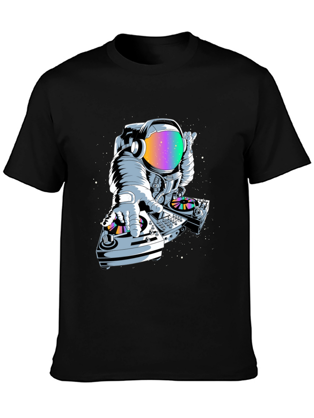 Astronaut DJ Graphic Tee - Space Music Lover