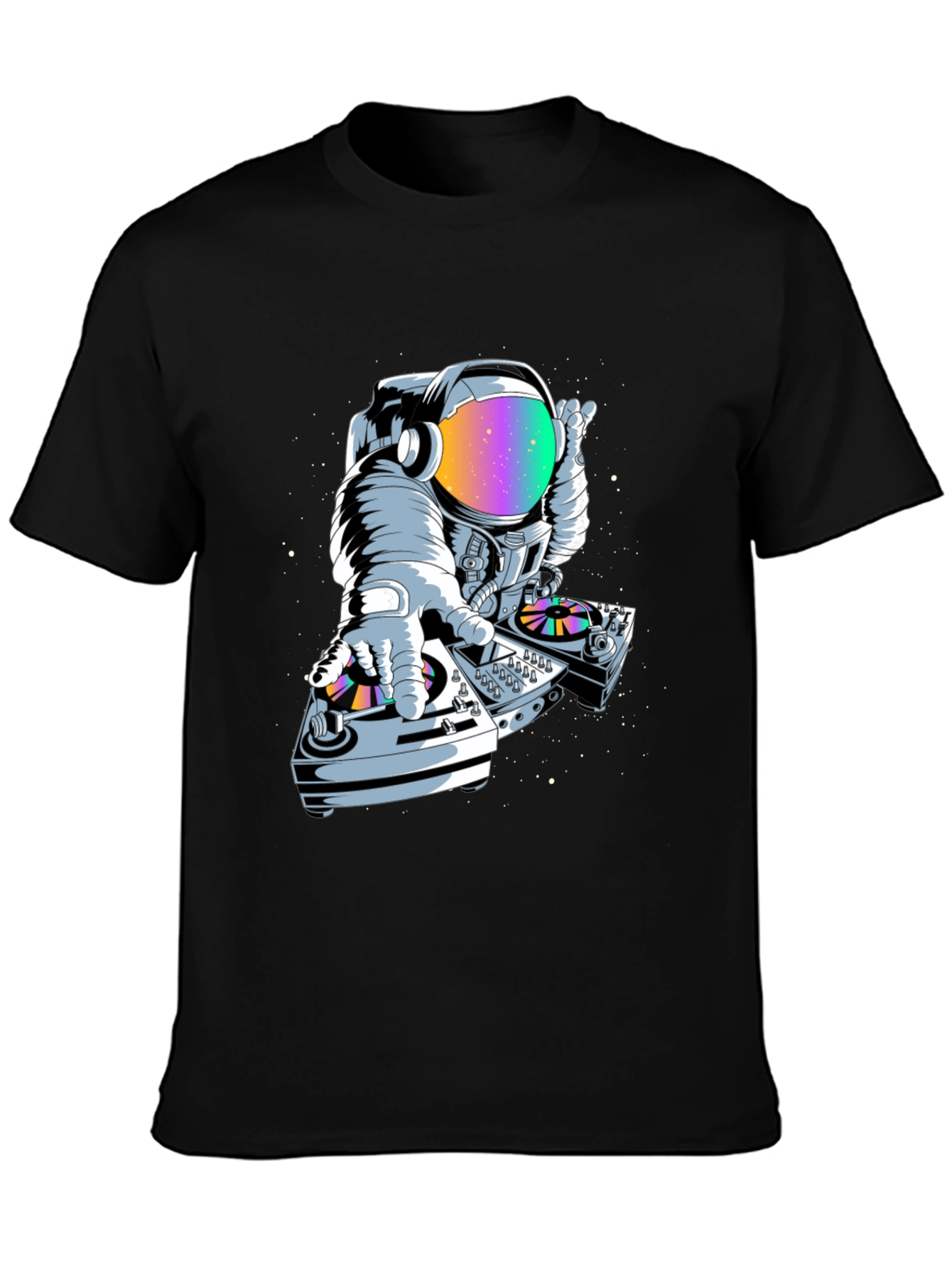 Astronaut DJ Graphic Tee - Space Music Lover