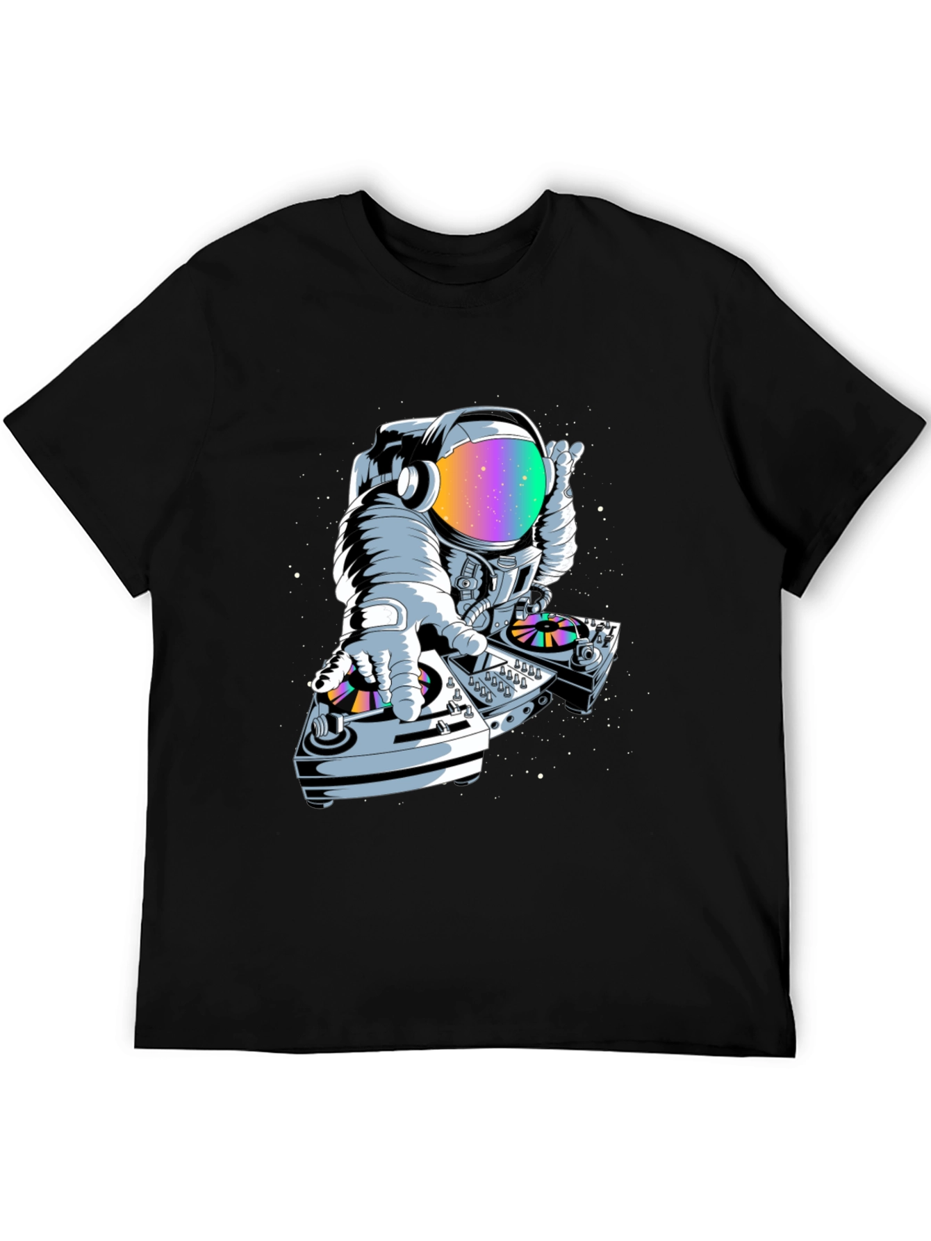 Astronaut DJ Graphic Tee - Space Music Lover