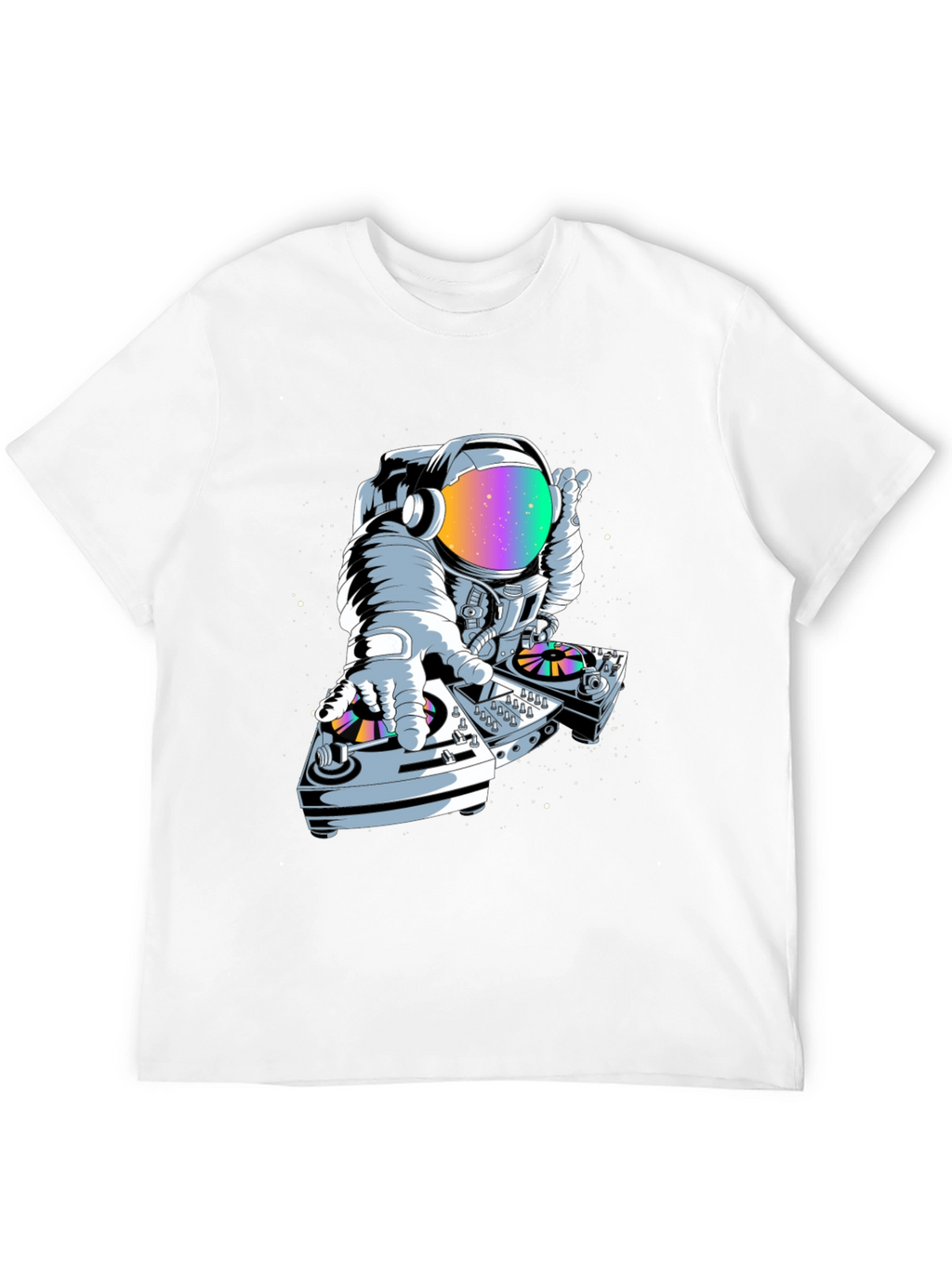 Astronaut DJ Graphic Tee - Space Music Lover