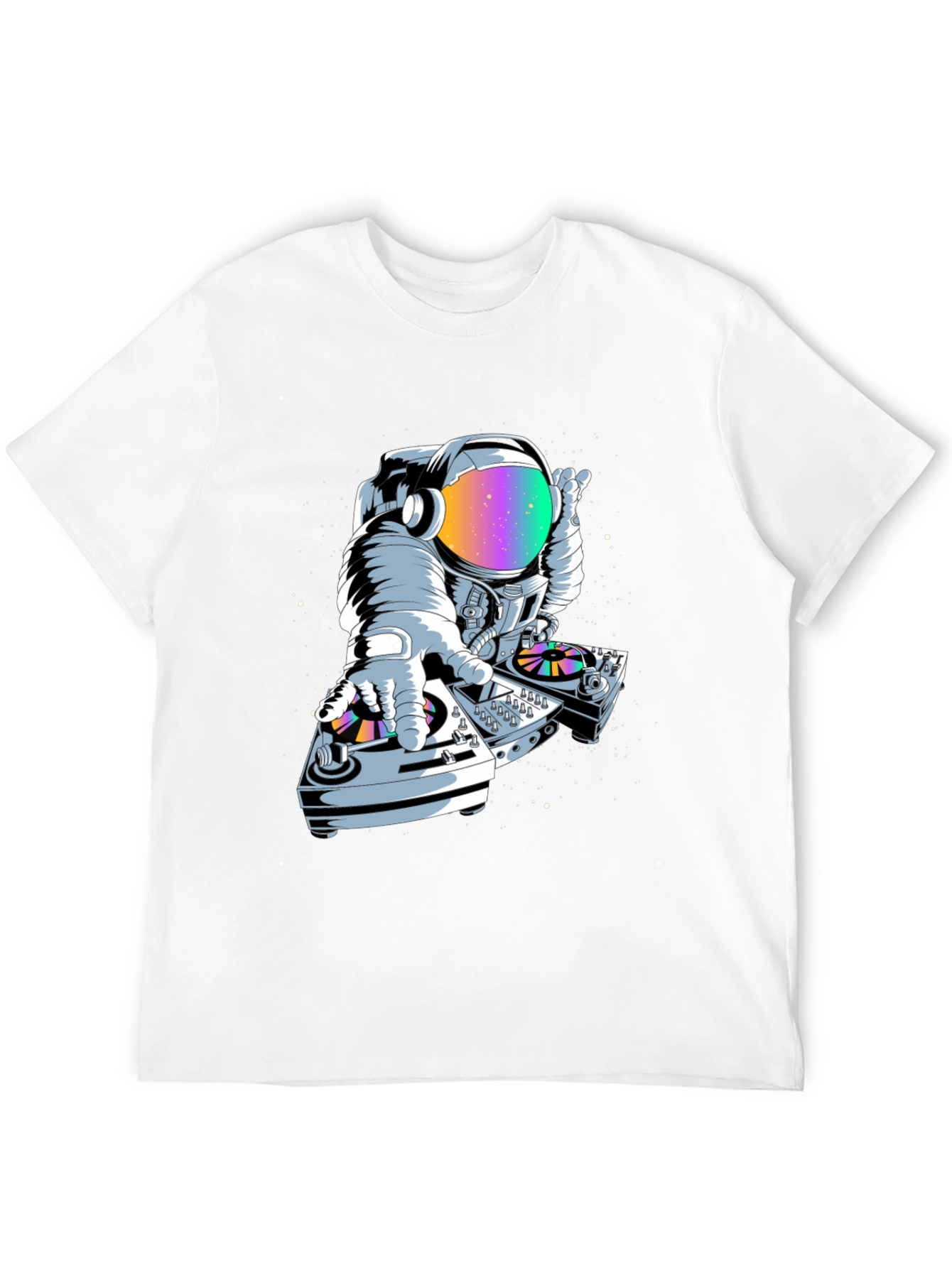 Astronaut DJ Graphic Tee - Space Music Lover