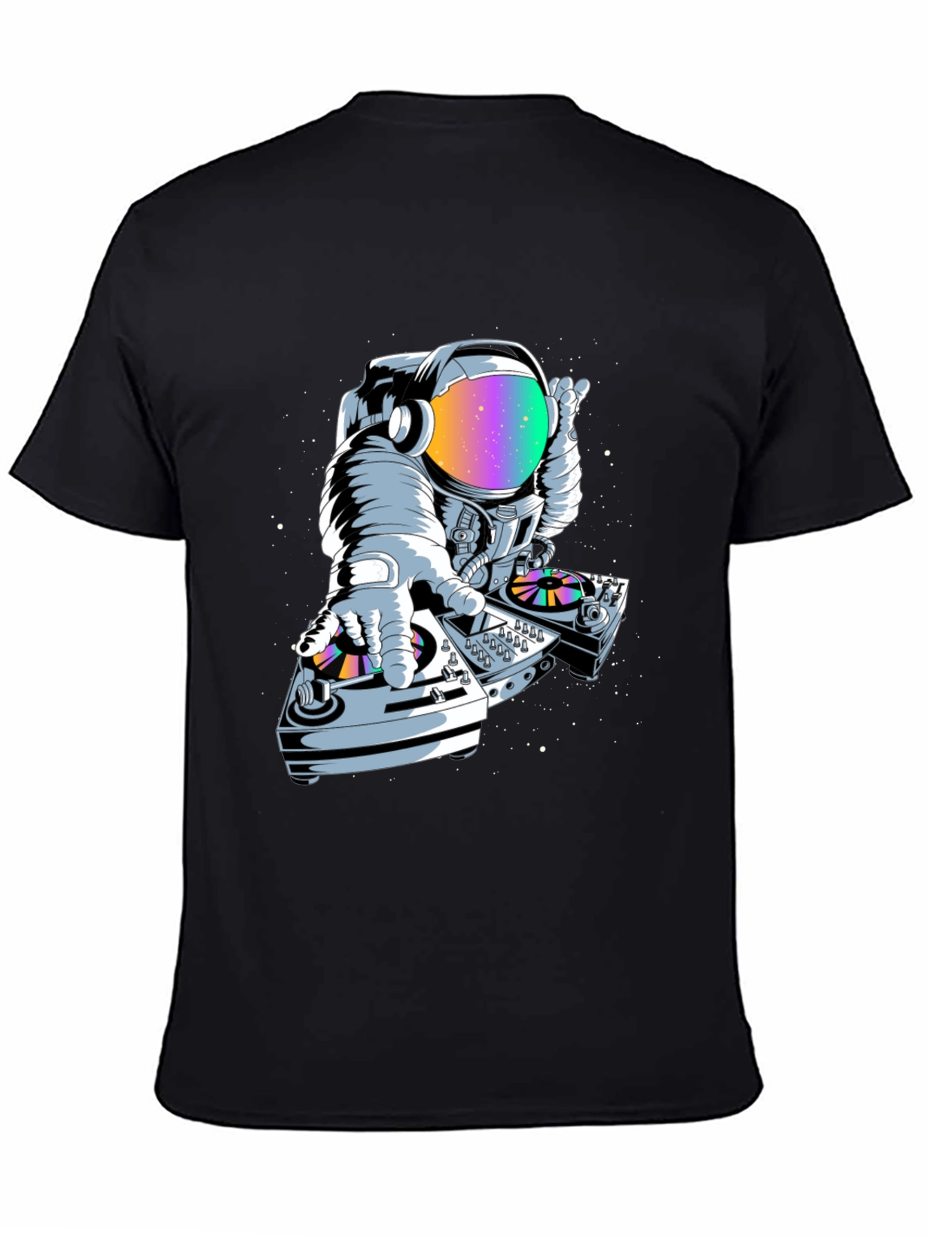 Astronaut DJ Graphic Tee - Space Music Lover