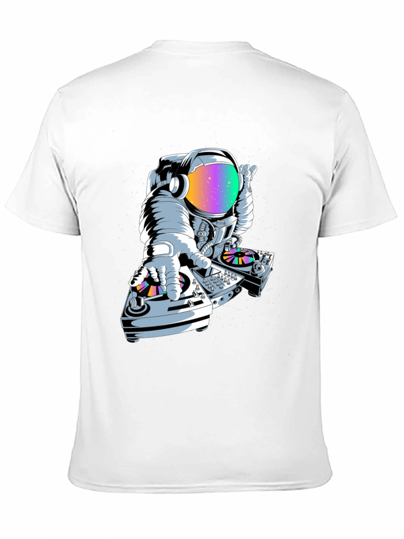 Astronaut DJ Graphic Tee - Space Music Lover