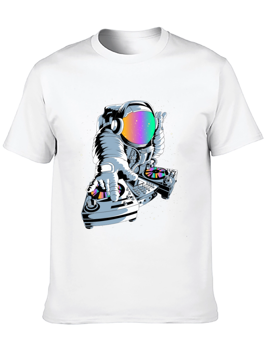 Astronaut DJ Graphic Tee - Space Music Lover