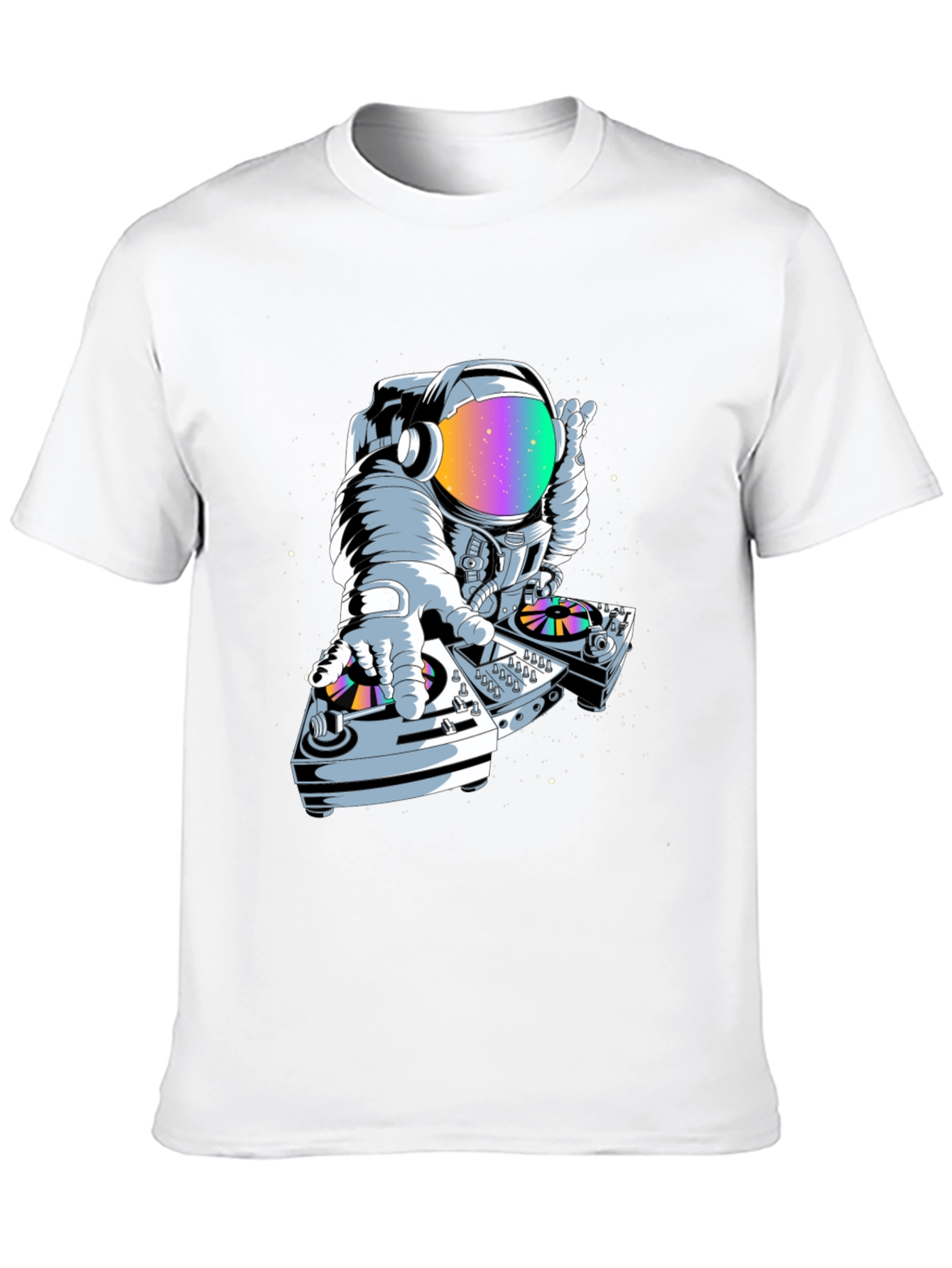 Astronaut DJ Graphic Tee - Space Music Lover
