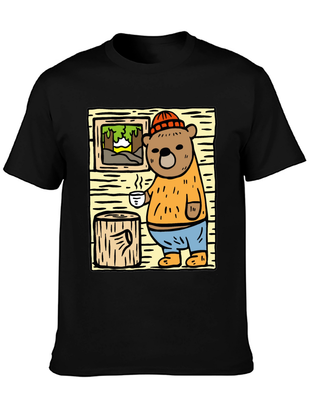 Cozy Cabin Bear T-Shirt