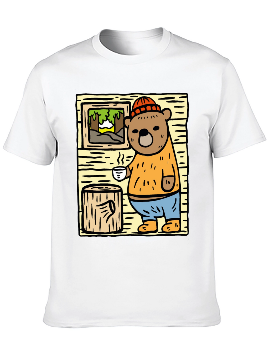 Cozy Cabin Bear T-Shirt