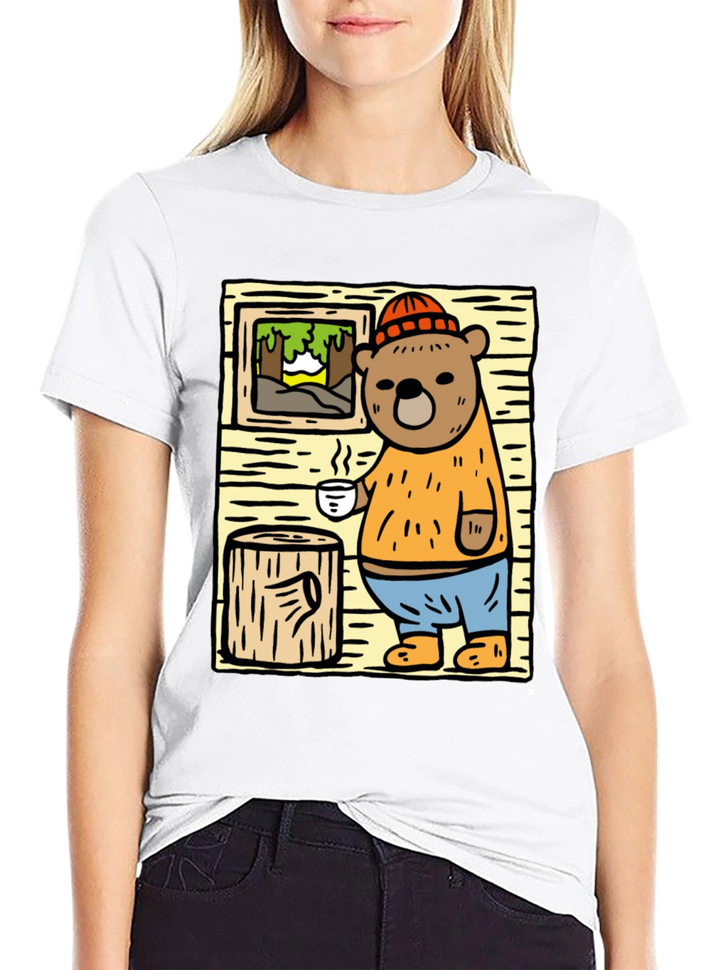 Cozy Cabin Bear T-Shirt