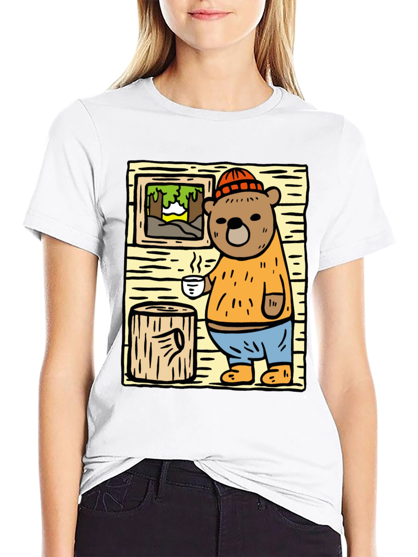 Cozy Cabin Bear T-Shirt