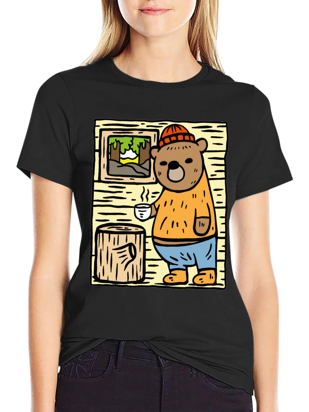 Cozy Cabin Bear T-Shirt