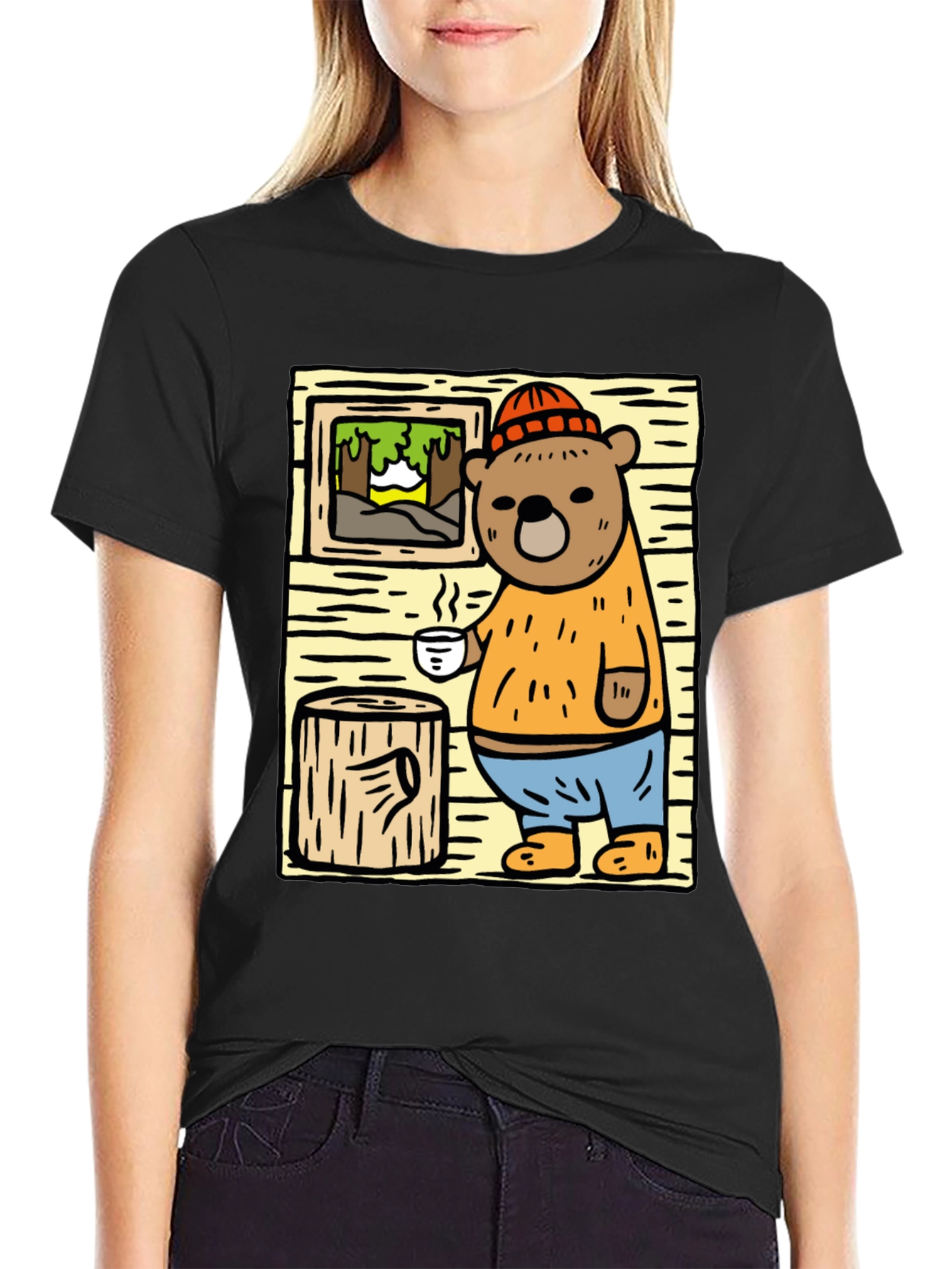 Cozy Cabin Bear T-Shirt