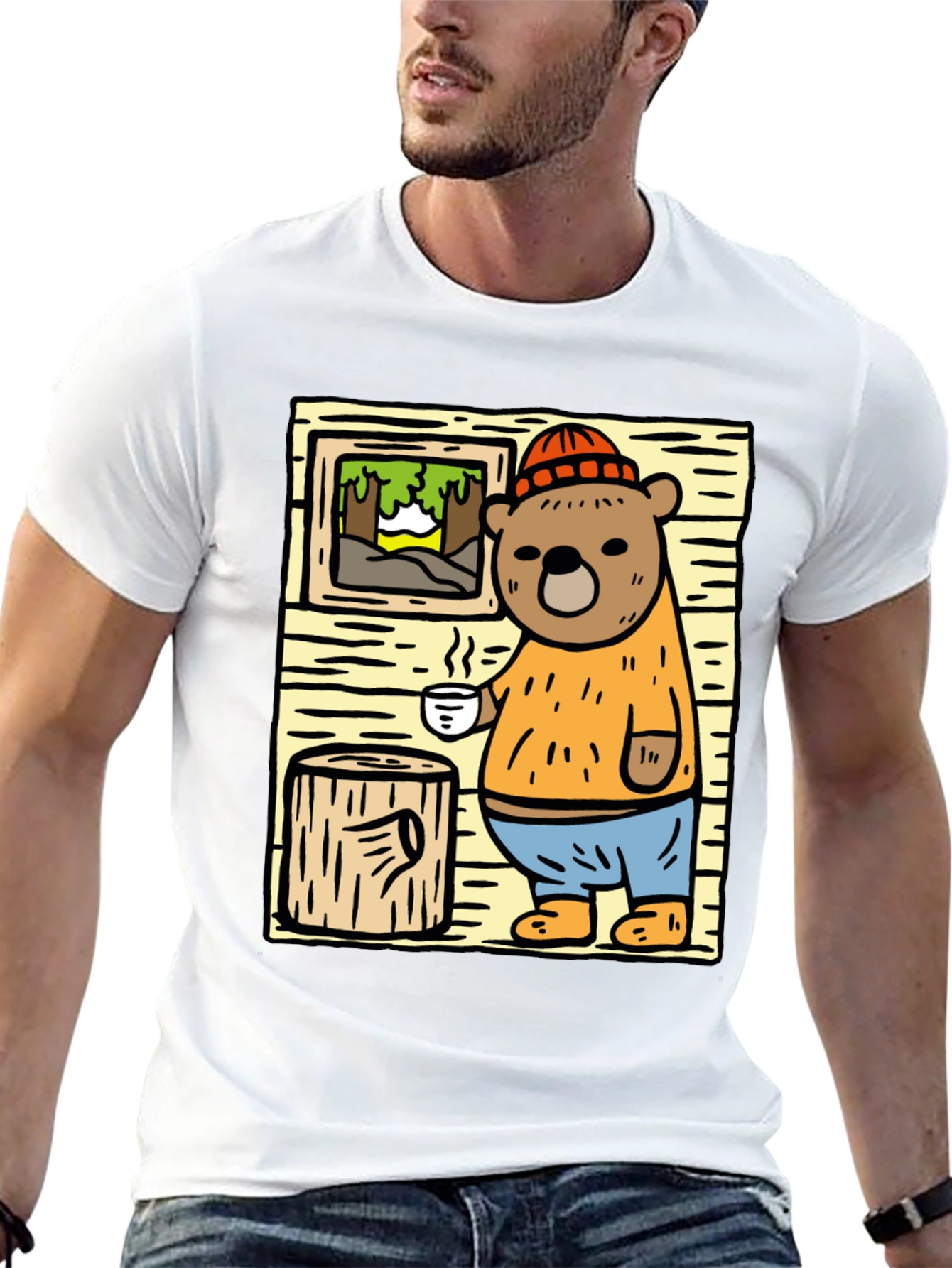 Cozy Cabin Bear T-Shirt