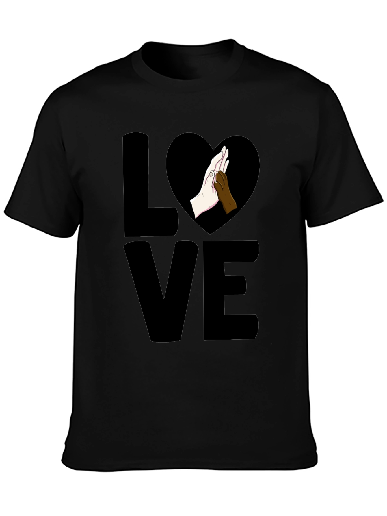 Dog Lover T-Shirt - Paw Heart Love Design